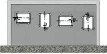 WK25 Installatie INSTALLATIE De waarden in de afbeeldingen zijn uitgedrukt in millimeters.