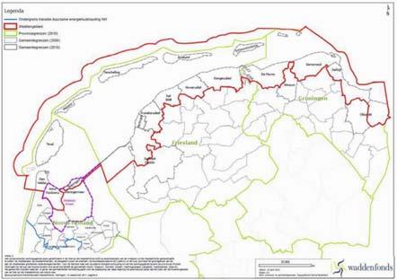 Wadden Sea with its islands and sands and the relevant parts of the Exclusive Economic Zones (EEZ) of Denmark, Germany and the Netherlands.