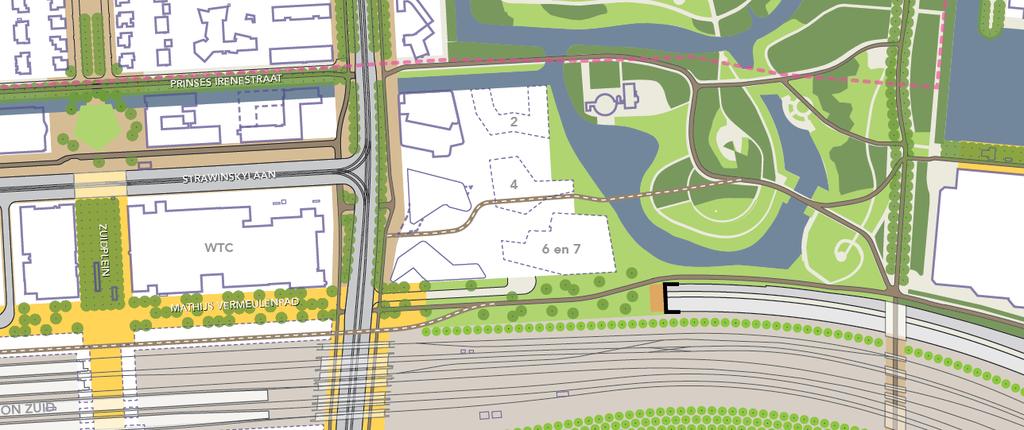 Veilige buurt voor voetgangers en fietsers Vier nieuwe fietsverbindingen Passage bij Beatrixpark Een verbinding in het zuiden van het Beatrixpark naar de Beethovenstraat Zuid- en