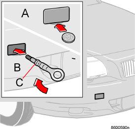 Starten en rijden Slepen en bergen Motor niet op gang slepen Als u de motor van een auto met een handgeschakelde versnellingsbak op gang probeert te slepen, kan de katalysator beschadigd raken.