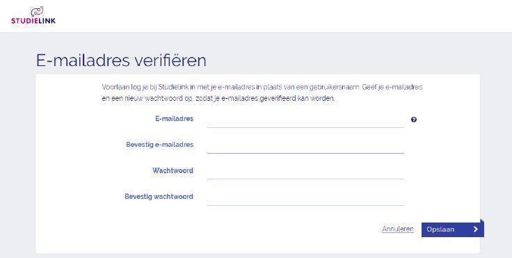 studielink.nl door te kiezen voor Inloggen zonder DigiD.