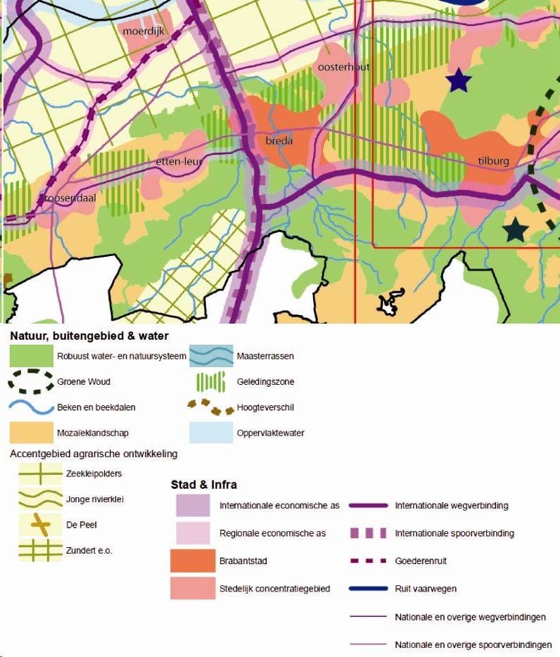 11. Economische kennisclusters; 12. (Inter)nationale bereikbaarheid; 13. Beleefbaarheid stad en land vanaf de hoofdinfrastructuur.