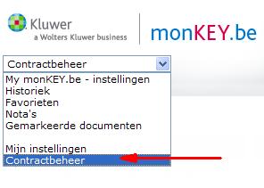 Contractbeheer ( Online Administratie Module - Enkel voor Administrators) monkey.be geeft u als Administrator de mogelijkheid om zelf uw contract te beheren.