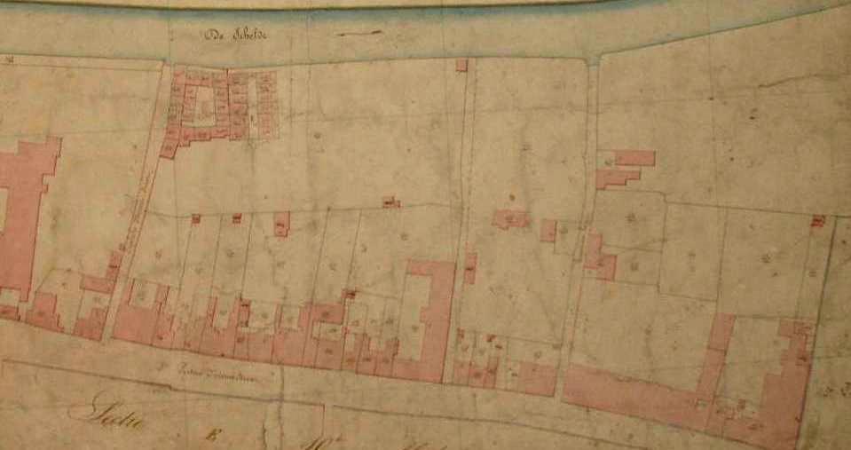 De Hoveniersberg met zijn citeétjes zijn te zien i de reeks D Kaart 1835 Deze 2