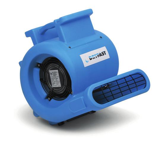 De Dryfast ventilator DRF 4000 is een zo genaamde tapijtventilator, speciaal ontworpen om gebruikt te worden in combinatie met waterschade ontvochti gers voor het sneller