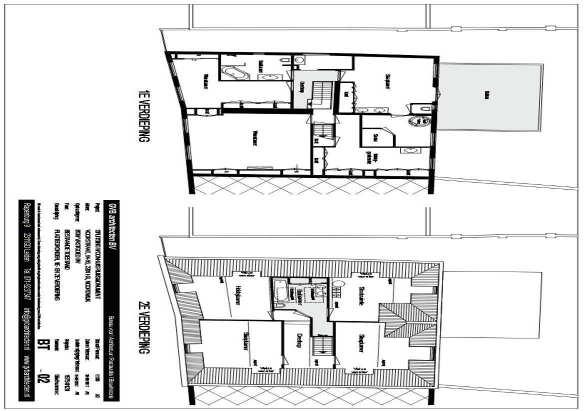 Tekening bestaande toestand 2017, blad BT-02.