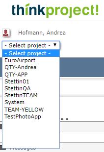 (1) PROJECTLIJST De nieuwe projectlijst binnen de think project! User Portal is nu de centrale hub om tussen all uw projecten te schakelen De projectoverzichtlijst in think project!