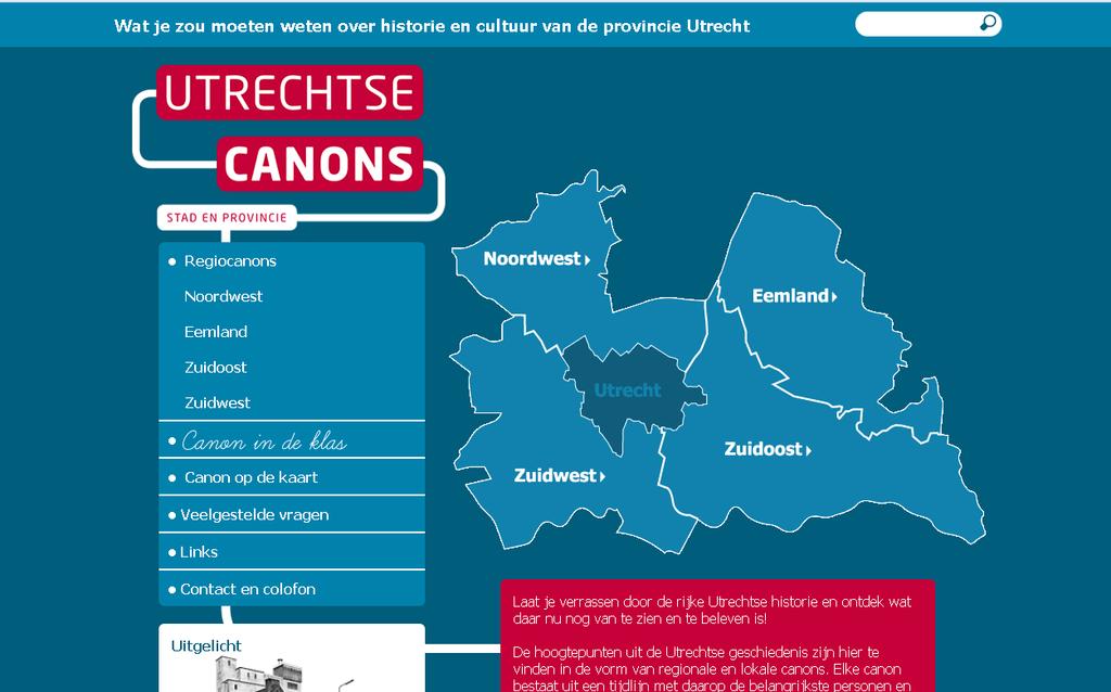 Geschiedenis beleven kan nu nog beter op de website utrechtsecanons.nl.