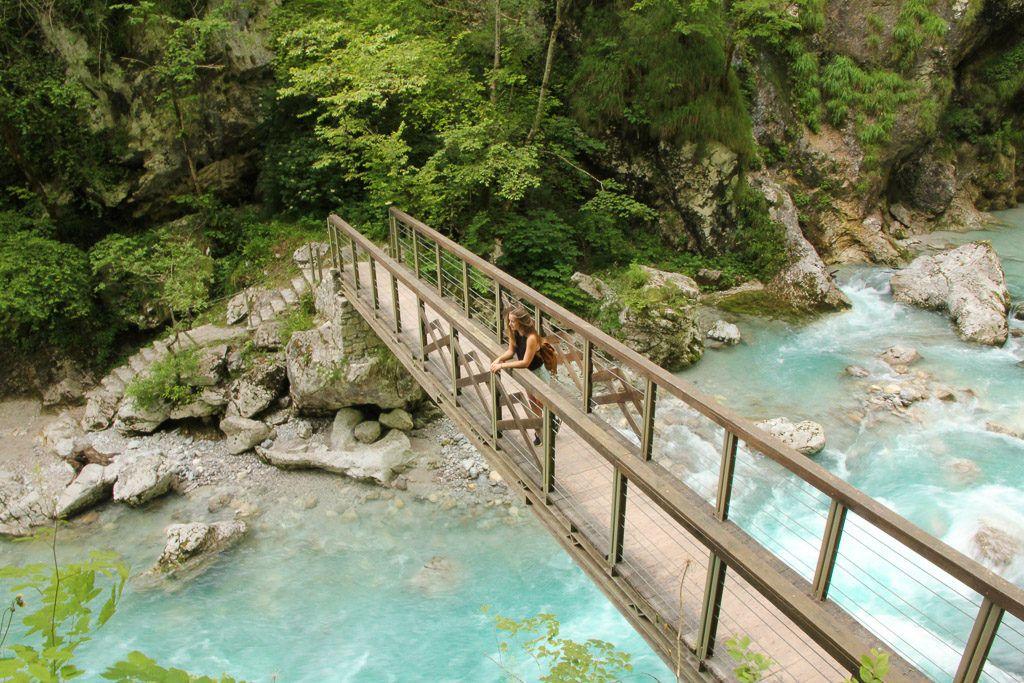 Hier zullen we stappen door de Tolmin kloof waar de Soca door loopt.