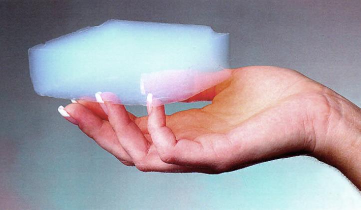 BEGLAZING Aerogel poriëngrootte enkele10-tal