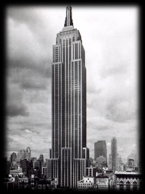 New York is vooral bekend om: Wolkenkrabbers Enorme flats en kantoren.