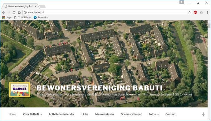 nl Website: www.babuti.nl KVK nummer: 05077994 Redactie Nieuwsbrief: Hanneke van der Vegt Nummer: 49 3e kwartaal 2017 Website vernieuwd Begin mei dit jaar is de BaBuTi website (www.babuti.nl) vernieuwd.