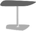 macao tafels hoogte 74 cm afbeelding/benaming model bladformaten prijs melamine / melamine structuur HPL / fineer HPL Fenix volkern glas Vierkante tafel bodemplaat rond 3661714 3661816 3661918 70 x