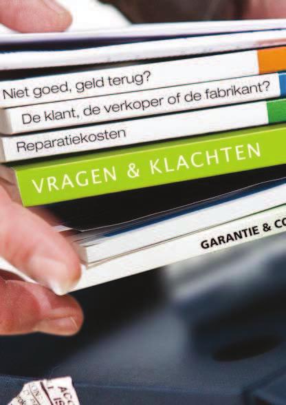 SMS-diensten Garantie en conformiteit Telemarketing Verkoopdemonstraties Informatie over collectieve consumentenproblemen, afkomstig van diverse bronnen, vormt de basis voor de selectie van