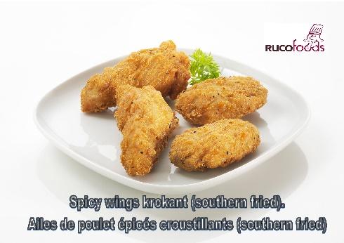 Beentje in/bone in: ***Southern fried wings(h)*** Spicy