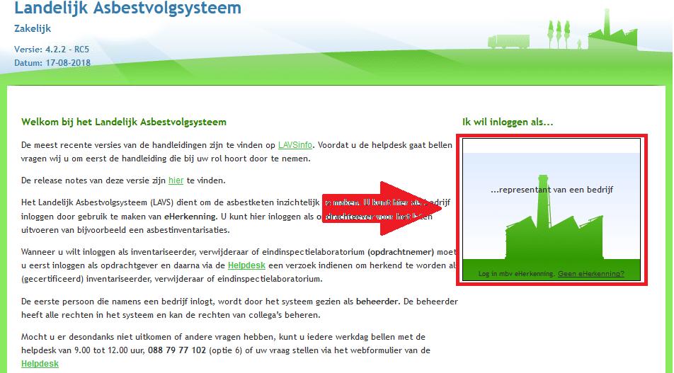 Ik wil een complex aanmaken in het Landelijk