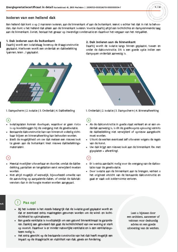 FICHE DAKEN 1. Aanbevelingen in detail 2.