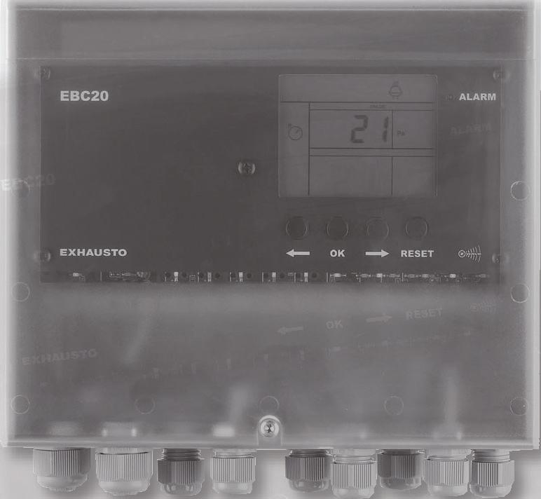 De EBC20 kan een rookgasventilator direct of indirect via een frequentieomvormer regelen.