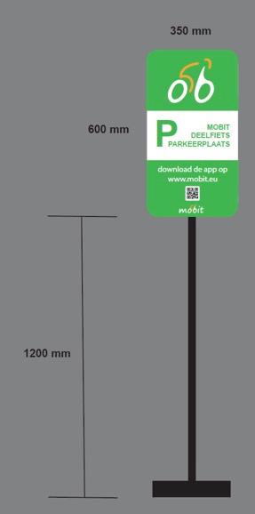 Mobit parkeerpaal met GPS & ibeacon ->