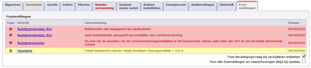 Als er geen fouten zijn, wordt de energiescore voor de wooneenheid berekend. Het icoon om het proefcertificaat te downloaden. Dit is een PDF-bestand.