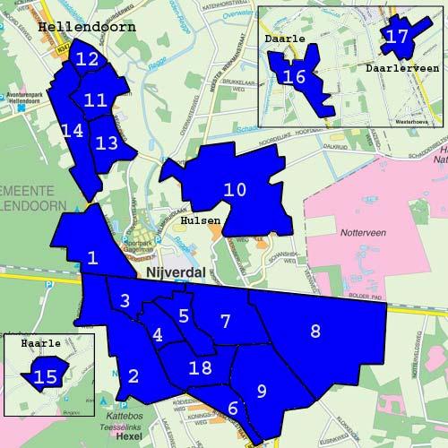 ALGEMENE TOELICHTING 5 1 Zeeheldenwijk, Wilhelminawijk 2Nijverdal West / Noetsele I/II/III, t Hexel 3Nijverdal Centrum 4 Bloemen- / Schilderswijk 5 Prinsessenwijk 6 'n Oaln Diek 7 De Brake,