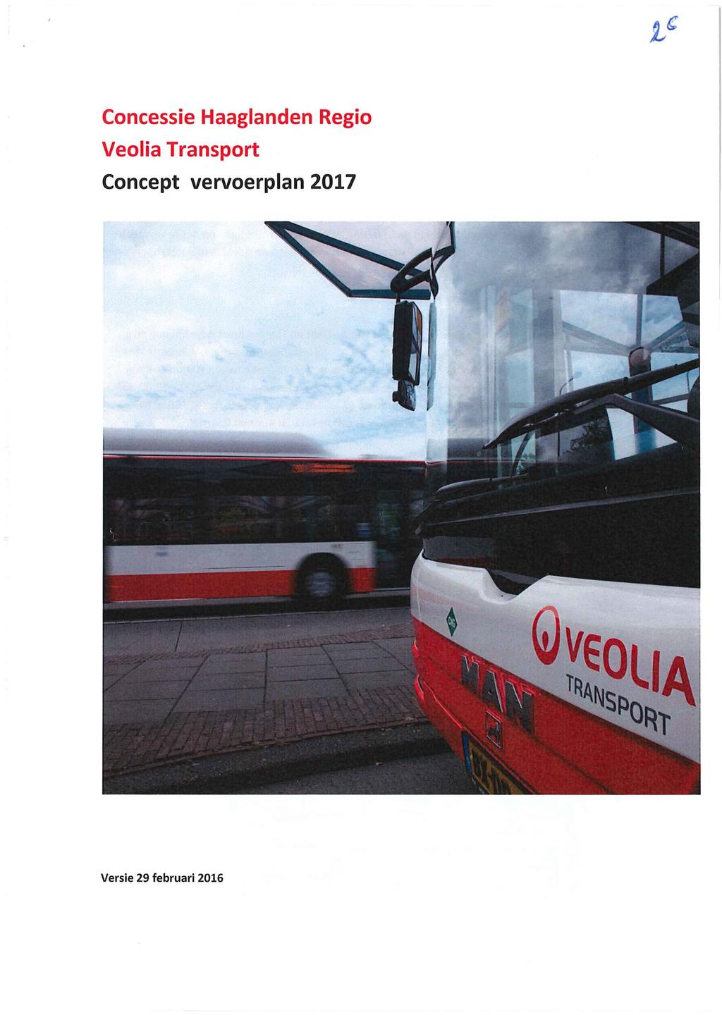Concessie Haaglanden Regio Veolia Transport