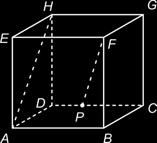 De vector AG is de verschuiving: 3 eenheden in de negatieve x-richting, 4 eenheden in de positieve y-richting en 5 eenheden in de positieve z-richting.