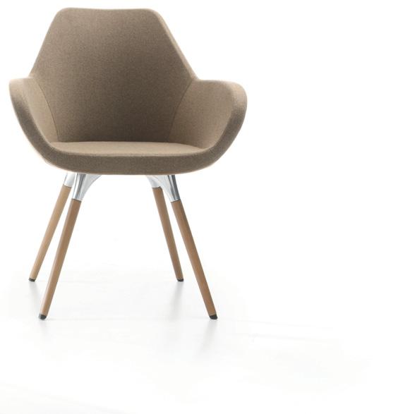 BIP BOP RECEPTIESTOELEN 9001 GARANTIE 5JA A R Model met 4 houten poten: Onderstel met 4 houten poten (naturel beuken) Bevestigd aan de zitting met 4 metalen, verchroomde plaatjes Zwarte anti-slip