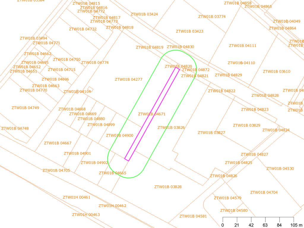 Kadaster Perceelgrenzen 25-meter contour Geselecteerd gebied Coördinaten volgens RDM (Rijksdriehoeksmeting) Middelpunt: X