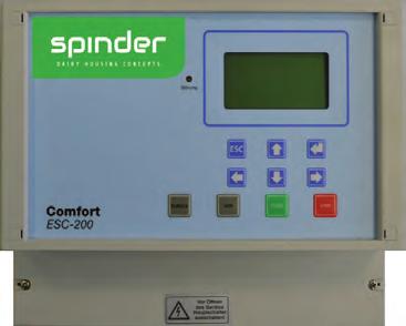 besturingskasten voor Spinder mestschuiven 6.2 Alle Spinder PE-touw installaties kunnen aangestuurd worden met de elektronische schakelkasten van het merk Prinzing.