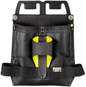 Cordura verstevigde riem in geavanceerd ergonomisch ontwerp met een innovatief en flexibel bevestigingssysteem voor zakken Verstelbare en afneembare riem met schoudervulling om het gewicht op je