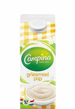 ACTIE KRANT GRIESMEELPAP Campina, pak 750 ml art. code 10000183 1. 08 ACTIE-PRIJS! APRIL GELDIG WEEK 14 van 2 t/m 7 APRIL GELDIG WEEK 14 van 2 t/m 7 APRIL KOMKOMMERS TotaalVERS, stuk art.