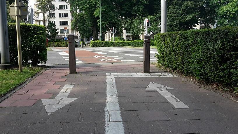 4. Fietsstraat Louizalaan Gemeente: Brussel, Gewestweg Omschrijving: De fietsstraat wordt niet gerespecteerd.