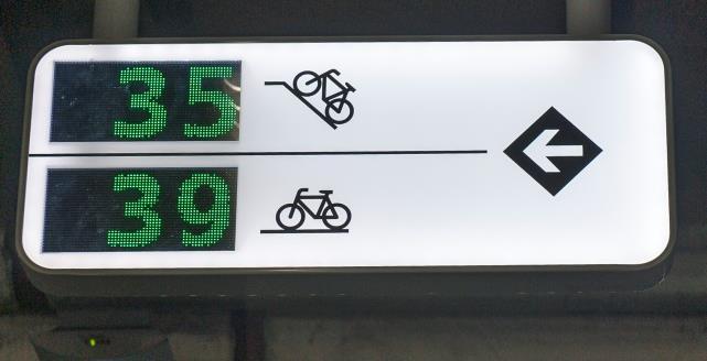 verwijzen naar fietsenstallingen