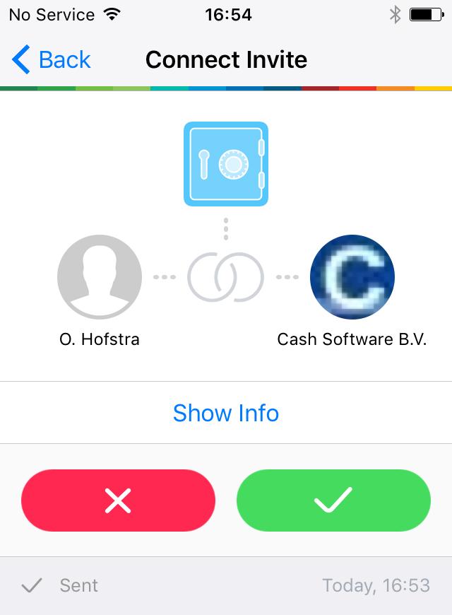 de app de optie QR en scan de QR-code: