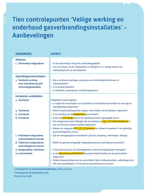 Metingen Branderdruk(ken) mbar Rookgassen CO, CO 2, O 2 O2 in