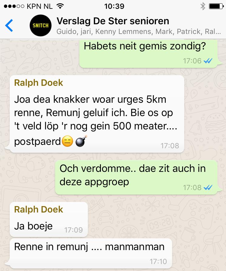 Wiejere info euver de ongetwiefeld fabelachtige goal van Rene ontbrik, omdat Rene op dit moment op vakansie in Griekenlandj is.