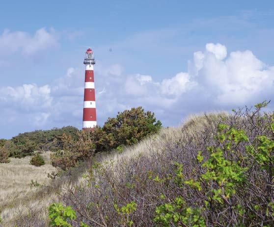 uitzicht over het eiland. Ballum is het kleinste dorpje. Hier vindt u 6 molen de Phenix.