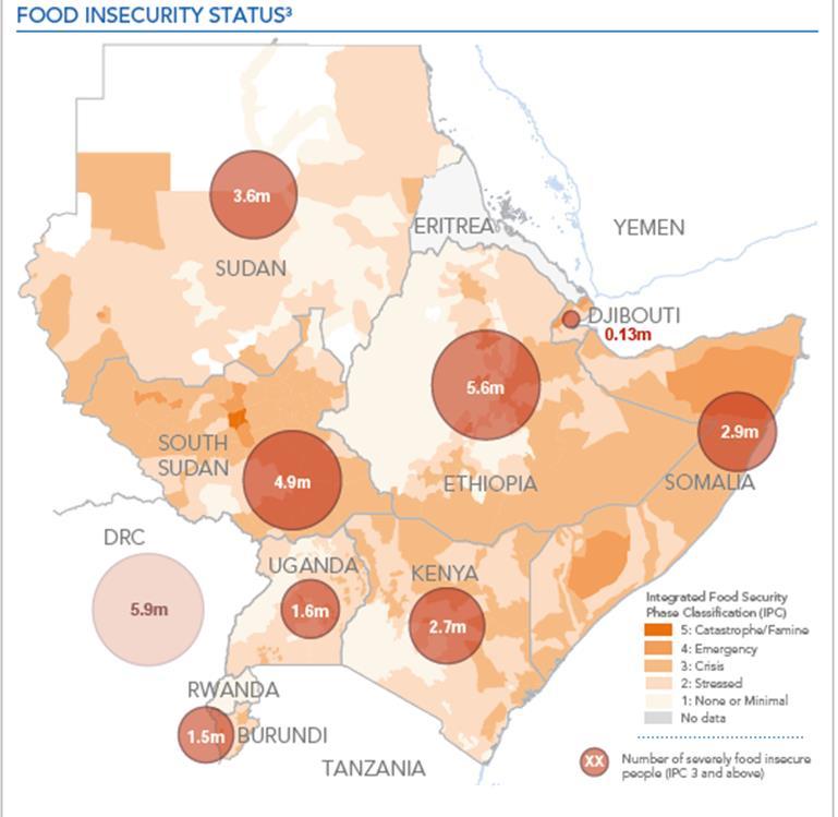 Situatie In verschillende landen in Afrika dreigt hongersnood.