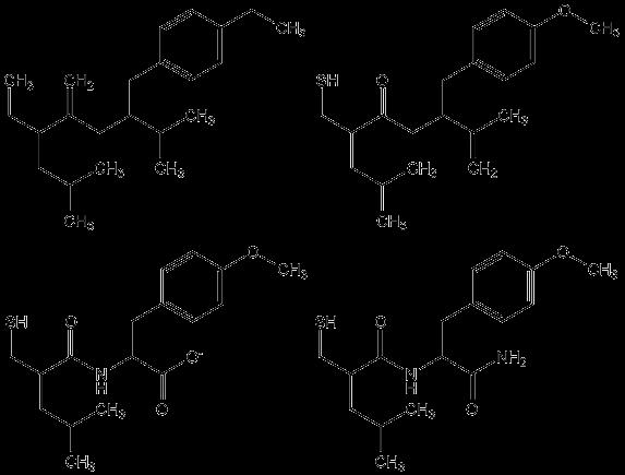 Figuur 7: A) Het passende ligand bestaat volledig uit koolstofatomen.
