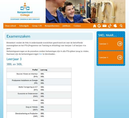 Examengids Reglement + PTA (Programma van Toetsing en Afsluiting)