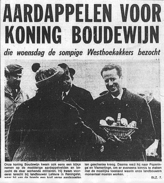 voor de opzoekingen Origineel detail VAN HET WEKELIJKS NIEUWS artikel van de AARDAPPELEN OOGST 29-11-1974 uit het archief van de stads bibliotheek IEPER OP FILMBAND.