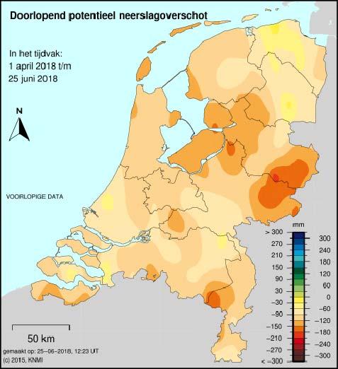 2. NEERSLAGTEKORT NEDERLAND EN RIJNLAND 2a.