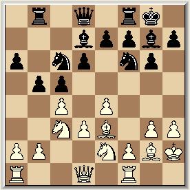 Txf2, Dxf2 22. Dxf2, Lxf2 23. Pd5, Tb7 met uitstekend spel voor Zwart 19, Ld4+ 20. Kh1, Pf2+ 21. Kg1, Pd3+ Wit geeft op.