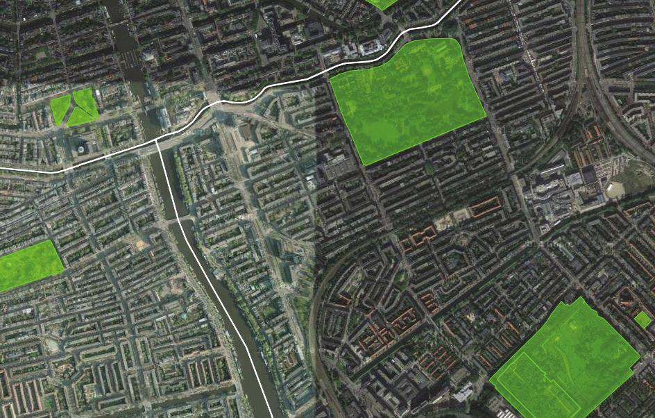 Hoofdgroenstructuur De Hoofdgroenstructuur omvat de minimaal benodigde hoeveelheid groen die Amsterdam wil borgen, bestaande uit gebieden die waardevol zijn voor de stad en de