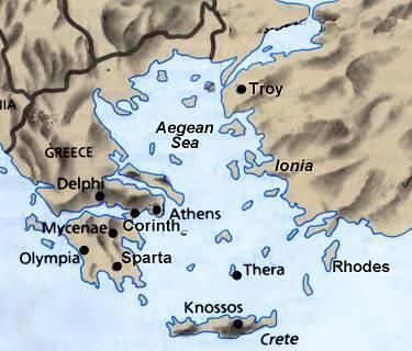 De Griekse stadstaten Kreta is de bakermat van de Griekse beschaving.