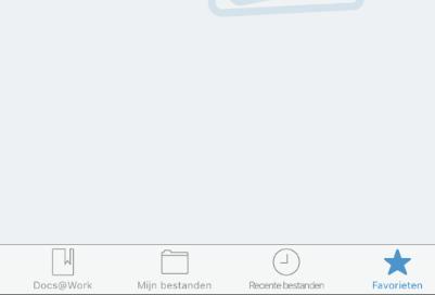 Een document zoeken: Een document als favoriet instellen, zodat je er snel bij kunt: Bestanden die je markeert als favoriet, kunnen offline bekeken worden.