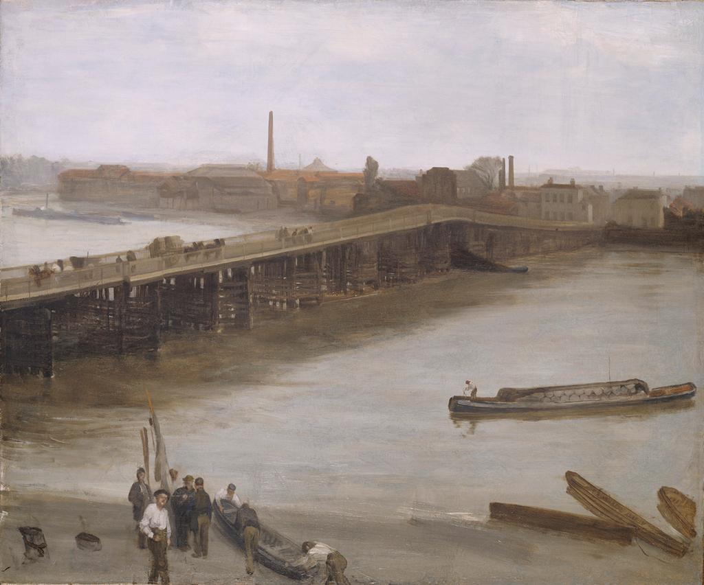 afbeelding 6: James McNeill Whistler, Old Battersea Bridge, 1859, olieverf op doek 63.5 x 76.