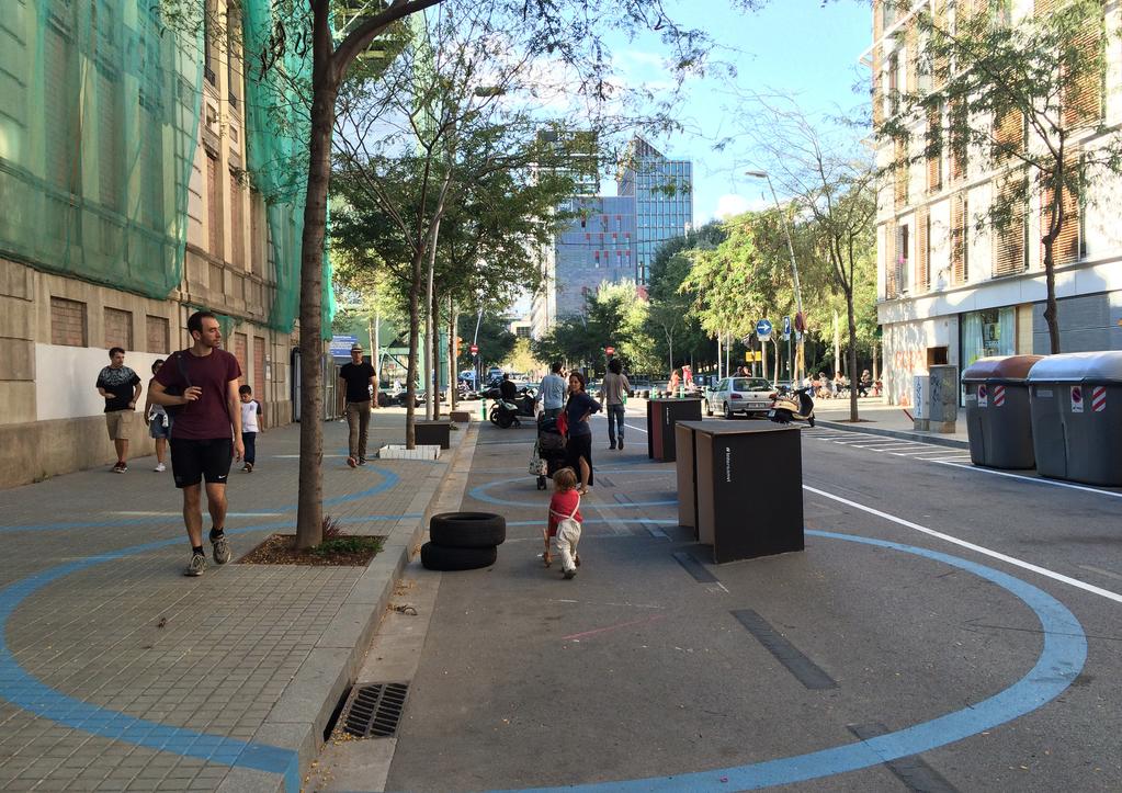 de nieuwe openbare ruimte voorbeeld superilla barcelona (nieuw publiek