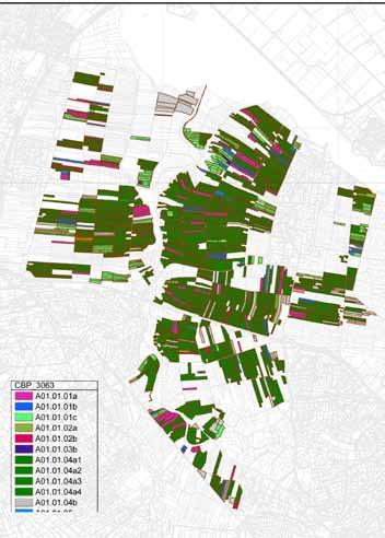 De oppervlaktes die in onderstaande tabel staan, zijn in december 2010 uit de Toolkit van Dienst Regelingen gehaald.